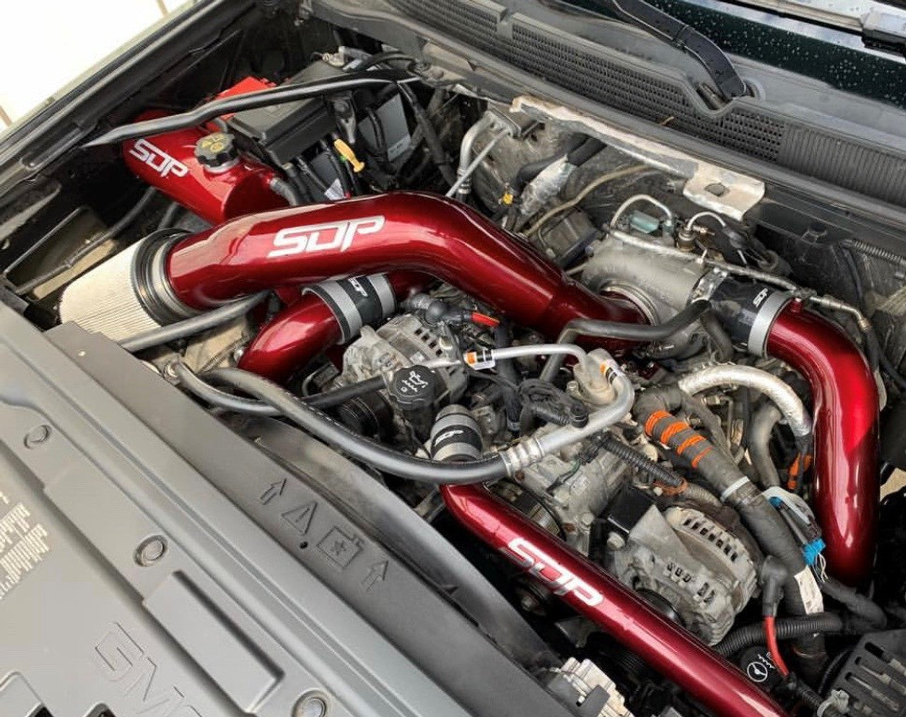 SDP 2011-2016 LML 3" Y-bridge/Passenger side IC pipe kit with 4" intake