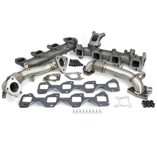 2017-2026 GM 6.6L Duramax High-Flow Exhaust Manifold and Up-Pipe Kit