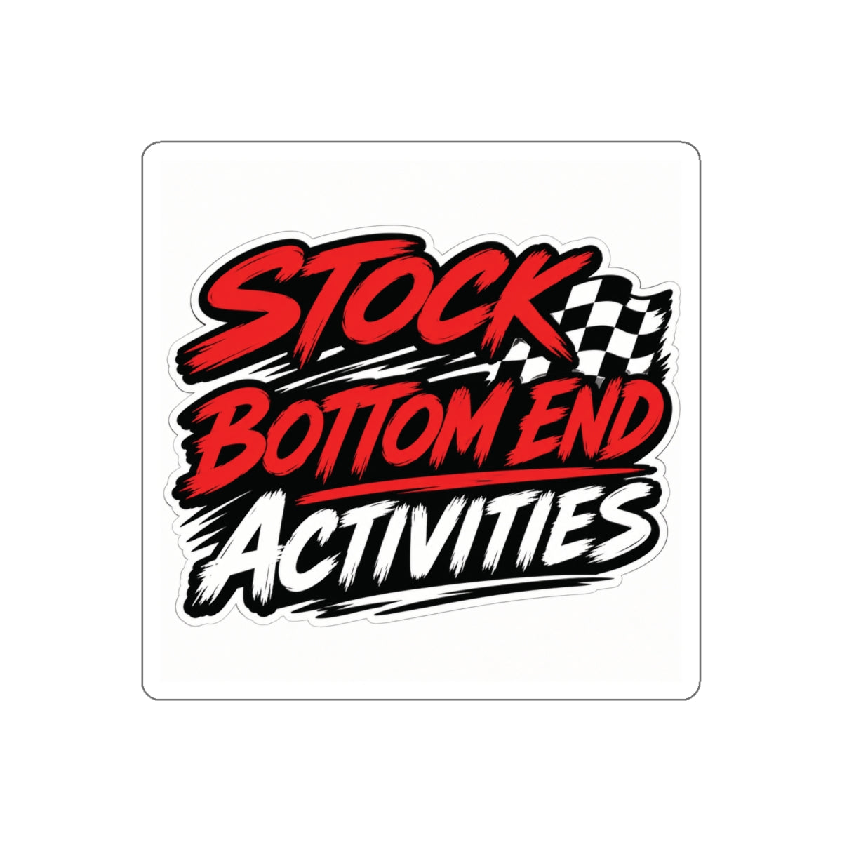 Stock Bottom End Activities Racing Die-Cut Sticker