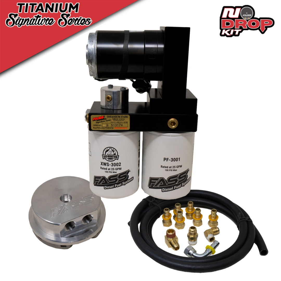 01-10 Duramax FASS Titanium Signature No Drop Series PLUS 100GPH Fuel System-600HP