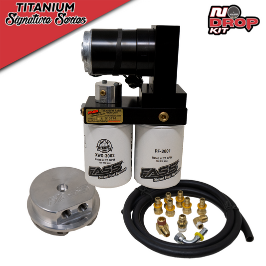 01-10 Duramax FASS Titanium Signature No Drop Series PLUS 100GPH Fuel System-600HP