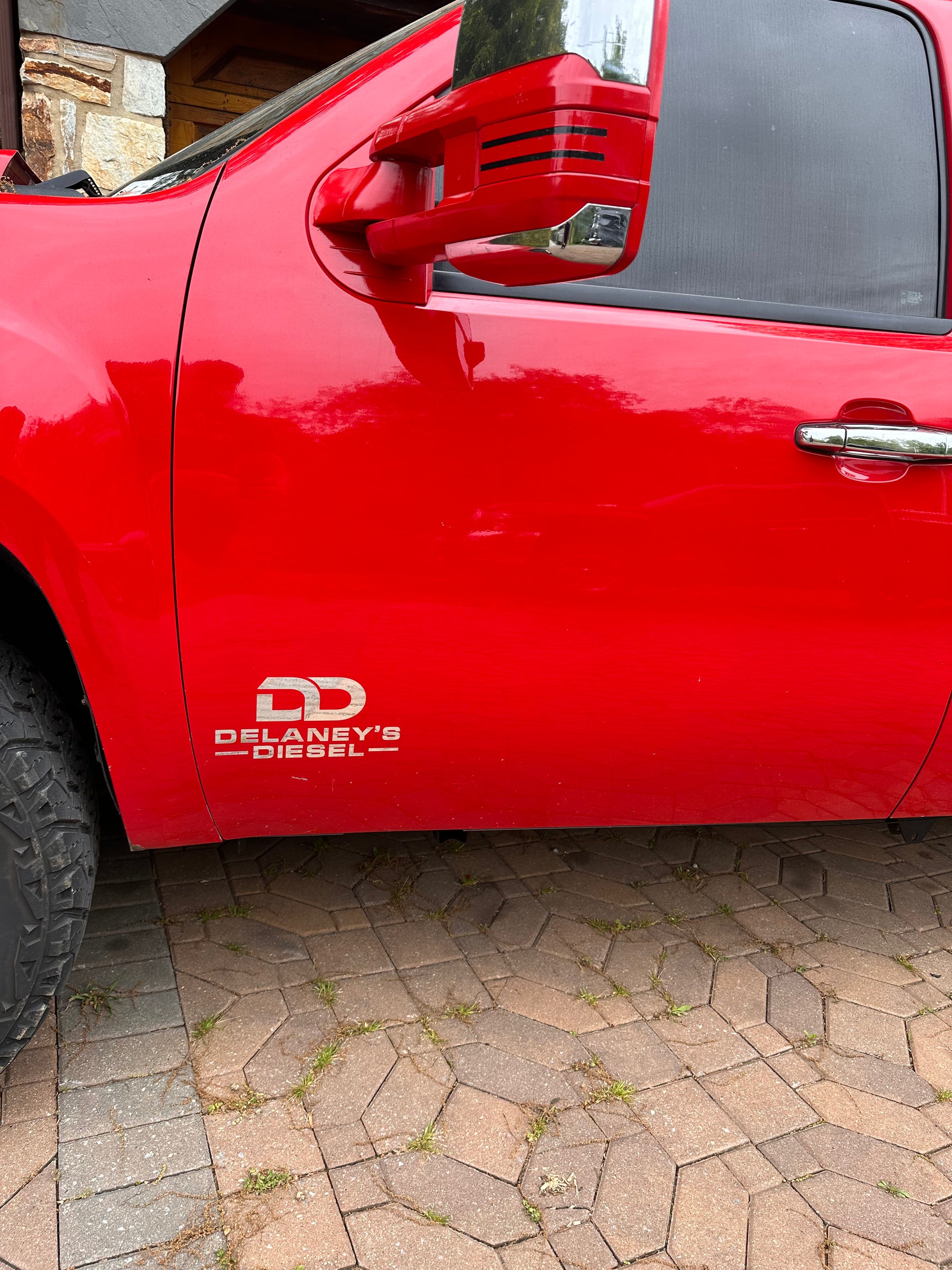 Dd Rideshare Sticker Photo DD Vinyl Sticker – Delaney's Diesel