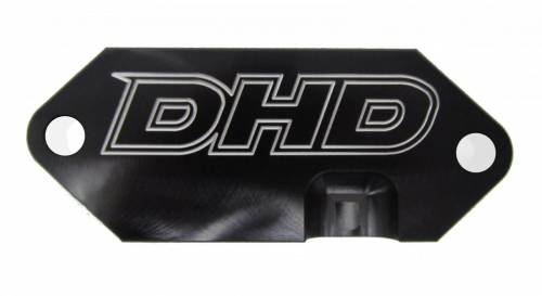 DHD 030-5001 BILLET DURAMAX REAR ENGINE COVER COOLANT BLOCK OFF PLATE 2001-2018