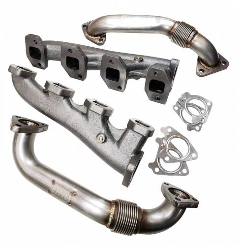 DHD 300-120 DURAMAX HIGH FLOW MANIFOLD & UP PIPE BUNDLE 2001-2004 LB7