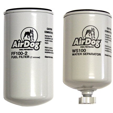 AirDog Replacement Filters - 1 Fuel Filter (FF100-2) & 1 Water Separator Filter (WS100)